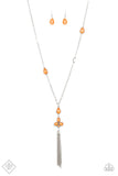 Eden Dew - orange - Paparazzi necklace - Glitzygals5dollarbling Paparazzi Boutique 