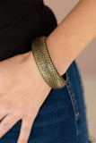 Paparazzi Urban Wildlife - Brass Bangle Python Bracelet - Glitzygals5dollarbling Paparazzi Boutique 