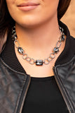 Paparazzi Urban District Silver Hematite Necklace Fashion Fix Exclusive - Glitzygals5dollarbling Paparazzi Boutique 