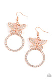 Paradise Found Copper ~ Paparazzi Earring - Glitzygals5dollarbling Paparazzi Boutique 