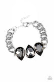 Paparazzi Bring Your Own Bling Teardrop Gems Silver  - Dramatic Silver Chain Bracelet - Glitzygals5dollarbling Paparazzi Boutique 