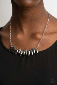 Icy Intensity Silver ~ Paparazzi Necklace - Glitzygals5dollarbling Paparazzi Boutique 