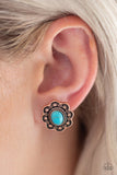 Paparazzi Springtime Deserts - Copper - Blue Turquoise Stone - Post Earrings - Glitzygals5dollarbling Paparazzi Boutique 