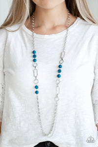 Paparazzi CACHE Me Out - Blue - Necklace & Earrings - Glitzygals5dollarbling Paparazzi Boutique 