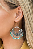 Paparazzi Canyonlands Celebration - Blue Turquoise Stone - Earrings - Fashion Fix Exclusive October 2019 - Glitzygals5dollarbling Paparazzi Boutique 