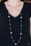 Paparazzi Eloquently Eloquent - Silver - Hammered Beads - Silver Chain Necklace - Glitzygals5dollarbling Paparazzi Boutique 