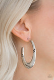 Paparazzi Tribe Pride - Silver Hoop Earrings - Glitzygals5dollarbling Paparazzi Boutique 