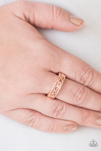 Paparazzi HEART Me Out! Rose Gold Ring - Glitzygals5dollarbling Paparazzi Boutique 