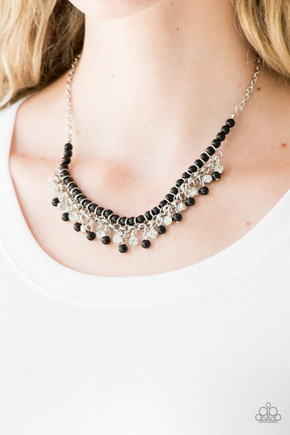 PAPARAZZI A TOUCH OF CLASSY - BLACK Necklace - Glitzygals5dollarbling Paparazzi Boutique 