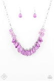 Paparazzi Colorfully Clustered - Purple Fashion Fix Exclusive Necklace - Glitzygals5dollarbling Paparazzi Boutique 
