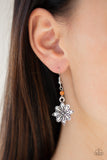 Paparazzi Cactus Blossom Orange Earrings - Glitzygals5dollarbling Paparazzi Boutique 
