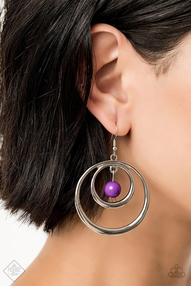 Paparazzi “Diva Pop” Purple Earrings Fashion Fix Exclusive - Glitzygals5dollarbling Paparazzi Boutique 