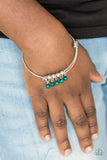 Paparazzi All Roads Lead To ROAM - Green Bracelet - Glitzygals5dollarbling Paparazzi Boutique 