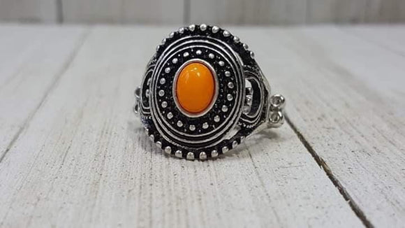 Paparazzi Oasis Moon Orange Ring - Glitzygals5dollarbling Paparazzi Boutique 