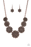 Basketful of Blossoms Copper ~ Paparazzi Necklace - Glitzygals5dollarbling Paparazzi Boutique 