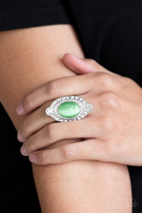 Riviera Royalty - green - Paparazzi ring - Glitzygals5dollarbling Paparazzi Boutique 