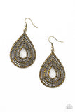 Paparazzi 5th Avenue Attraction - Brass Earrings - Glitzygals5dollarbling Paparazzi Boutique 