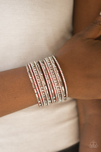 Paparazzi Wham Bam Glam Red Urban Bracelet - Glitzygals5dollarbling Paparazzi Boutique 