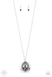 Paparazzi Castle Couture Silver Hematite Necklace - Glitzygals5dollarbling Paparazzi Boutique 