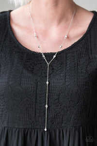 Paparazzi STARLIGHT The Way White Silver Necklace - Glitzygals5dollarbling Paparazzi Boutique 
