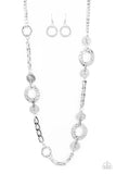 Mechanically Metro - silver - Paparazzi necklace - Glitzygals5dollarbling Paparazzi Boutique 