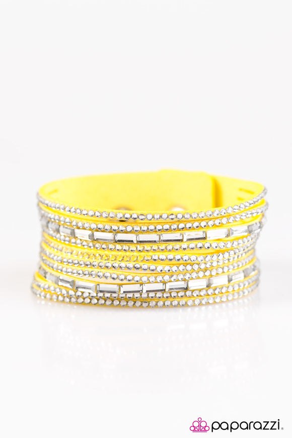 Name Your Price Yellow Bracelet - Glitzygals5dollarbling Paparazzi Boutique 