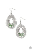 Instant Reflect - green - Paparazzi earrings - Glitzygals5dollarbling Paparazzi Boutique 