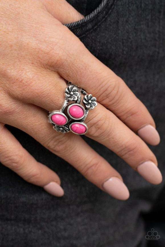 Paparazzi Ring ~ Primitive Paradise - Pink - Glitzygals5dollarbling Paparazzi Boutique 