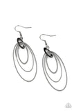 Shimmer Surge - black - Paparazzi earrings - Glitzygals5dollarbling Paparazzi Boutique 