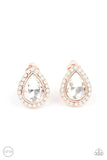 Cosmic Castles Rose Gold ~ Paparazzi Earring - Glitzygals5dollarbling Paparazzi Boutique 