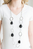 Modern Day Malibu - black - Paparazzi necklace - Glitzygals5dollarbling Paparazzi Boutique 