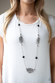 Crystal Charm - black - Paparazzi necklace - Glitzygals5dollarbling Paparazzi Boutique 