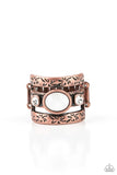 Paparazzi Ring ~ The GLEAMING Tower - Copper - Glitzygals5dollarbling Paparazzi Boutique 