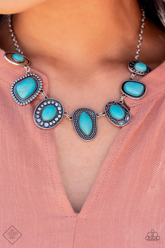 Albuquerque Artisan - blue - Paparazzi necklace - Glitzygals5dollarbling Paparazzi Boutique 