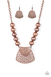 Paparazzi Large and In Charge - Copper Necklace - Glitzygals5dollarbling Paparazzi Boutique 