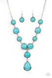 Terrestrial Trailblazer - blue - Paparazzi necklace - Glitzygals5dollarbling Paparazzi Boutique 