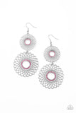 Paparazzi Regal Roulette - Pink - Earrings - Glitzygals5dollarbling Paparazzi Boutique 