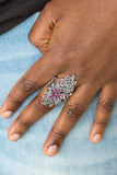 Paparazzi Formal Floral - Pink Ring - Glitzygals5dollarbling Paparazzi Boutique 