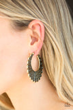 Paparazzi Funky Flirt - Brass Earrings - Glitzygals5dollarbling Paparazzi Boutique 