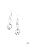 Paparazzi Extra Ice Queen - White Earrings - Glitzygals5dollarbling Paparazzi Boutique 
