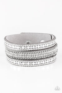 Paparazzi “Fashion Fanatic” Silver Urban Bracelet - Glitzygals5dollarbling Paparazzi Boutique 