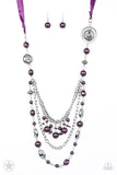 All the Trimmings Purple Blockbuster Necklace - Glitzygals5dollarbling Paparazzi Boutique 