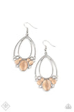 Look Into My Crystal Ball - orange - Paparazzi earrings - Glitzygals5dollarbling Paparazzi Boutique 