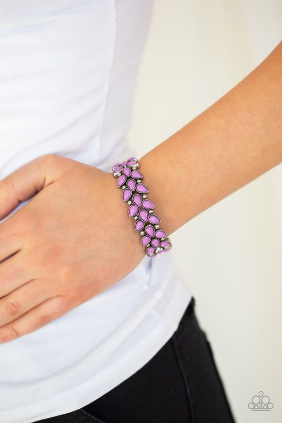 Paparazzi Vintage Venture - Purple Stretch Bracelet - Glitzygals5dollarbling Paparazzi Boutique 