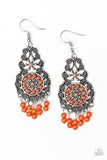 Paparazzi “Courageously Congo” Orange Earring - Glitzygals5dollarbling Paparazzi Boutique 