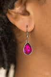 Paparazzi So Sorority - Pink - Teardrop Gem - Toggle Closure Necklace and matching Earrings - Glitzygals5dollarbling Paparazzi Boutique 