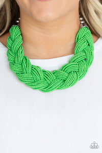 Paparazzi The Great Outback - Green Seed Bead Necklace - Glitzygals5dollarbling Paparazzi Boutique 