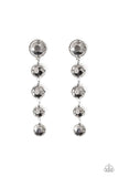 Paparazzi Drippin In Starlight - Silver - Faceted Hematite Gems - Post Earrings - Glitzygals5dollarbling Paparazzi Boutique 