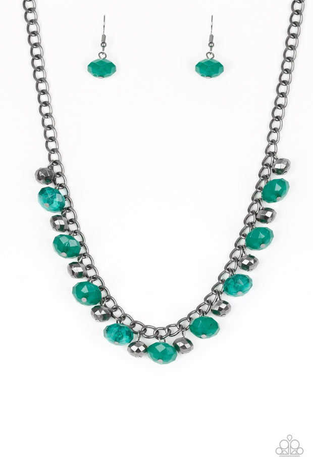 Runway Rebel Green Necklace - Glitzygals5dollarbling Paparazzi Boutique 