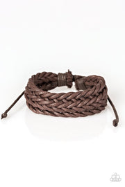 Paparazzi “KNOT The End Of The World” Brown Bracelet Unisex - Glitzygals5dollarbling Paparazzi Boutique 